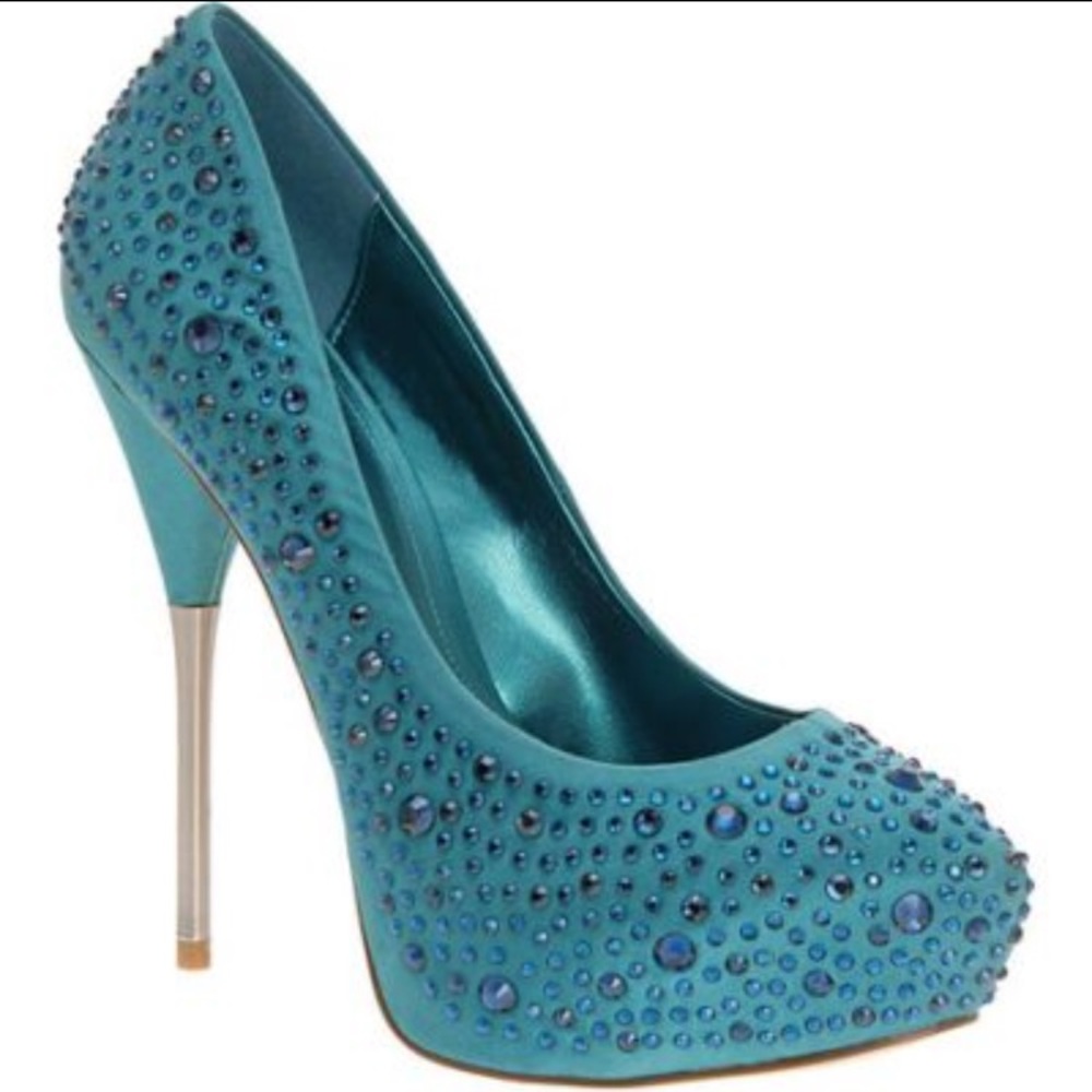 Aldo turquoise dress heel